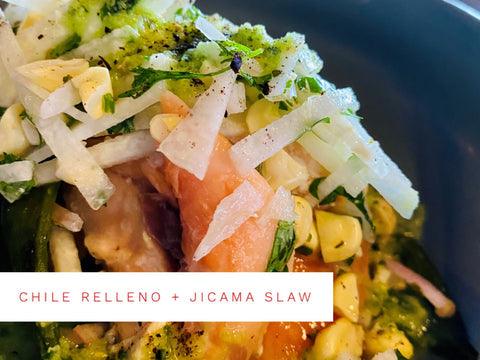 Chile Relleno + Jicama Slaw
