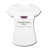 Teneral Cellars Women's Tri-Blend V-Neck T-Shirt - White